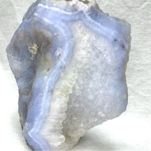Rough Blue Lace Agate Crystal Free-Standing Specimen